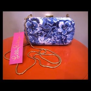 Lily Pulitzer hard shell clutch